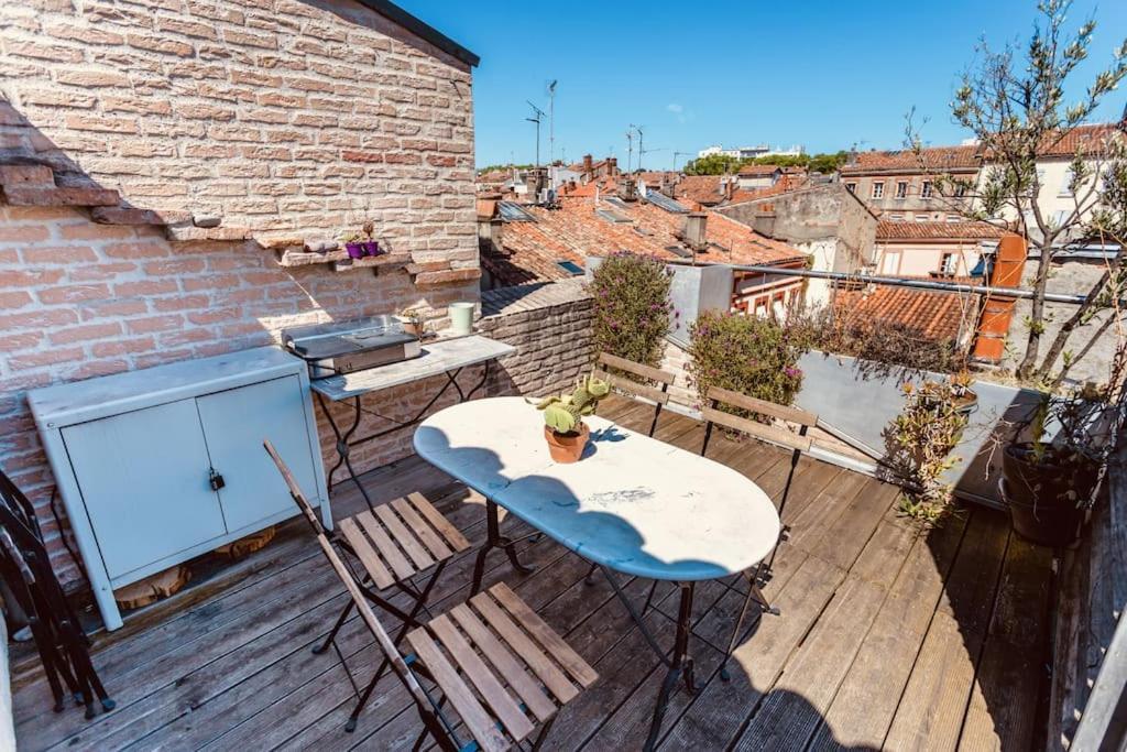 Roof Top In Center Of Toulouse-Free Parking- Apartment Exterior photo